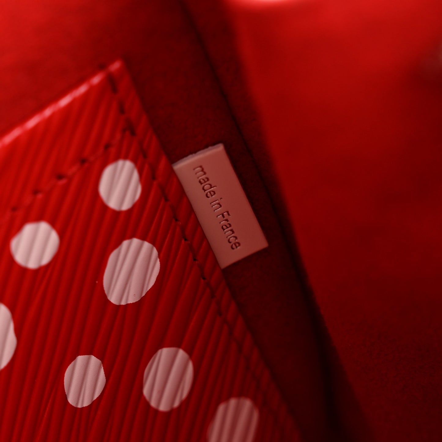 LV X YK Monogram Kusama Epi Cluny Mini White Red