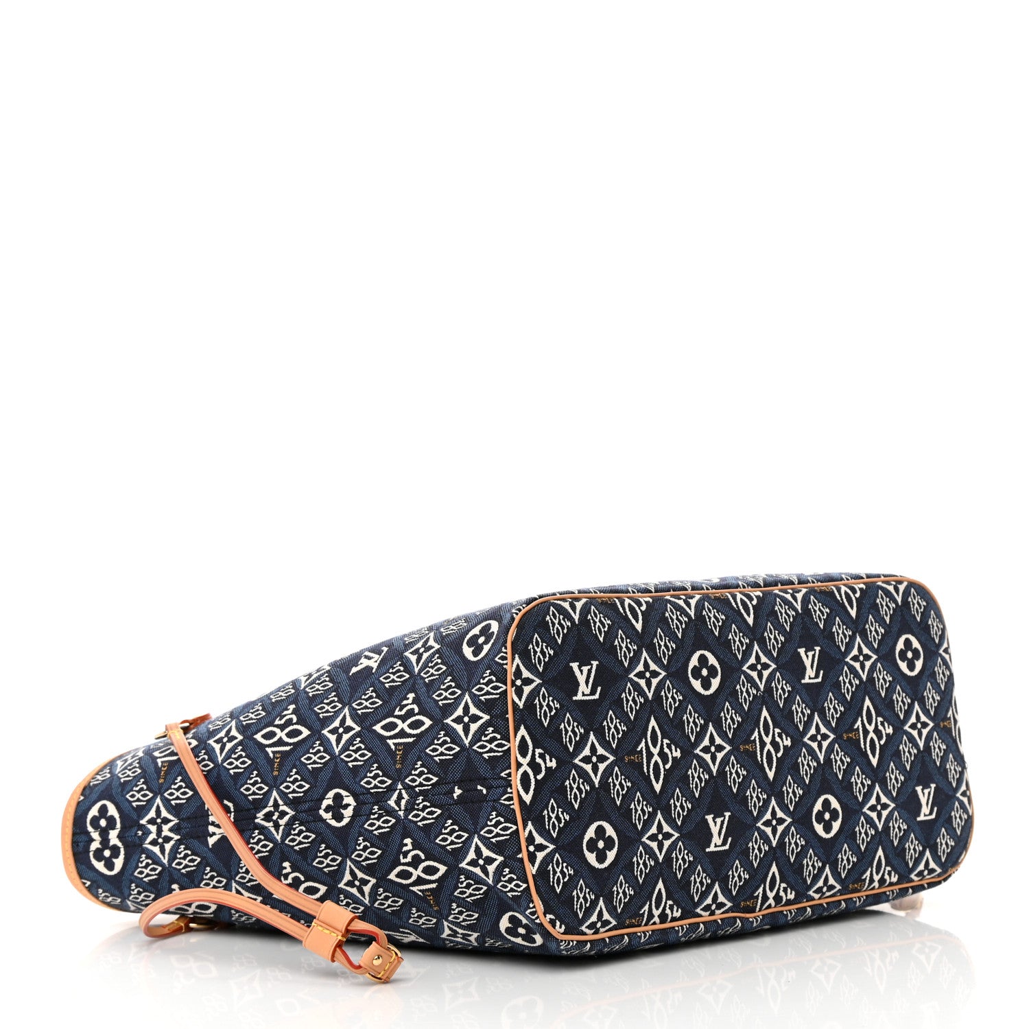 Louis Vuitton Jacquard Since 1854 Neverfull MM Blue 4 of 15
