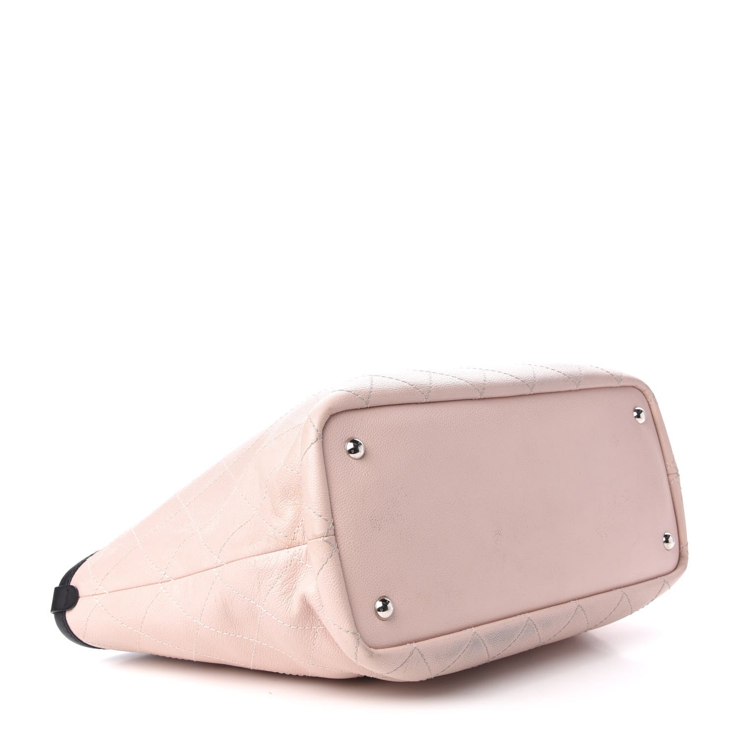 Chanel Grained Calfskin Large Shopping Fever Tote Light Pink 4 of 9
