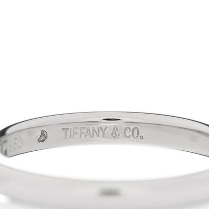 Tiffany Platinum Diamond Elsa Peretti Band Ring 56 7.5 4 of 5