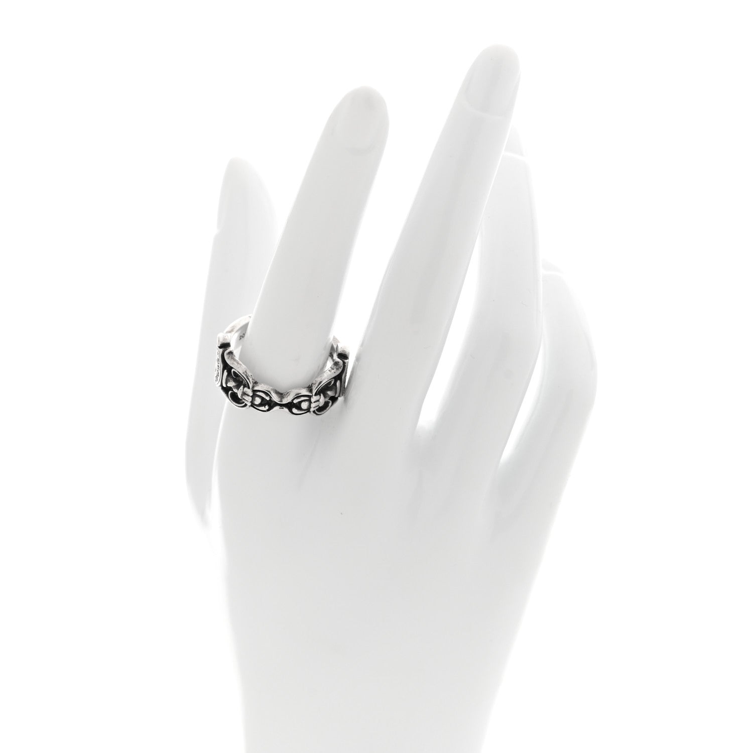 Chrome Hearts Sterling Silver Double Dagger Ring 61 9.5 2 of 4