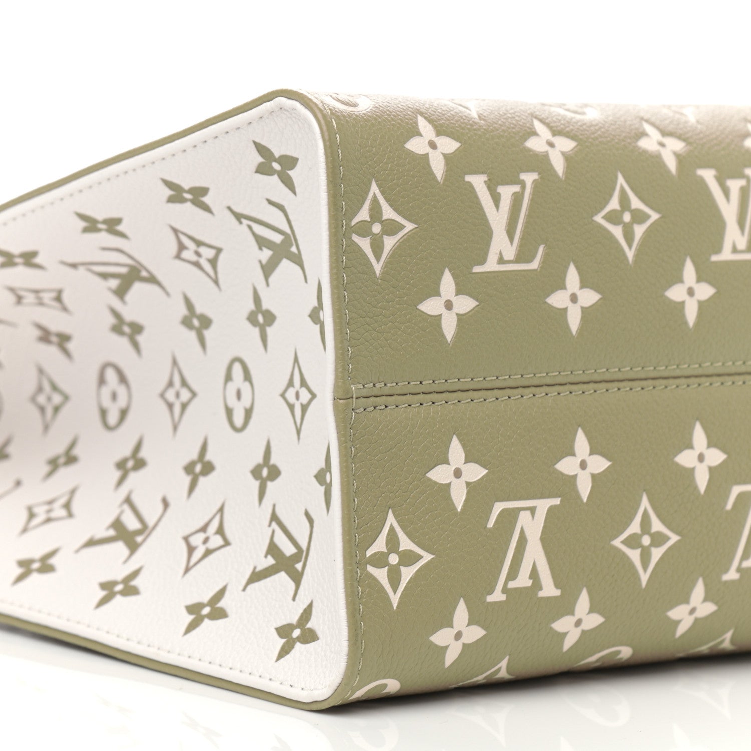 Louis Vuitton Empreinte Monogram Spring In The City Onthego MM Kaki Beige Cream 8 of 10