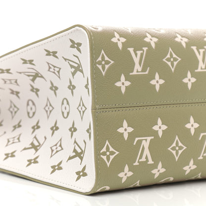 Louis Vuitton Empreinte Monogram Spring In The City Onthego MM Kaki Beige Cream 8 of 10