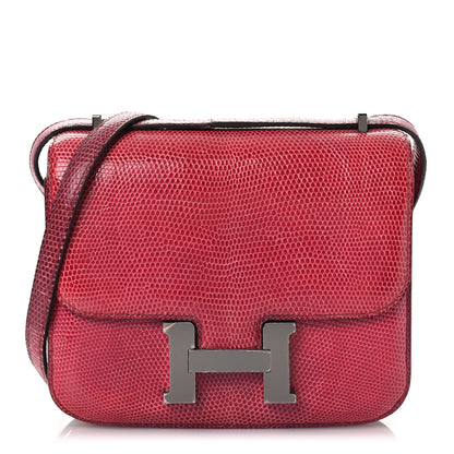 Hermes Lizard Constance 18 Fuchsia 1 of 13