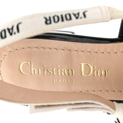 Christian Dior Patent Ribbon J'Adior Slingback Ballet Flats 36 Black 7 of 9