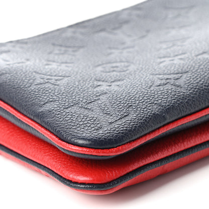 Louis Vuitton Empreinte Double Zip Pochette Marine Rouge 7 of 9
