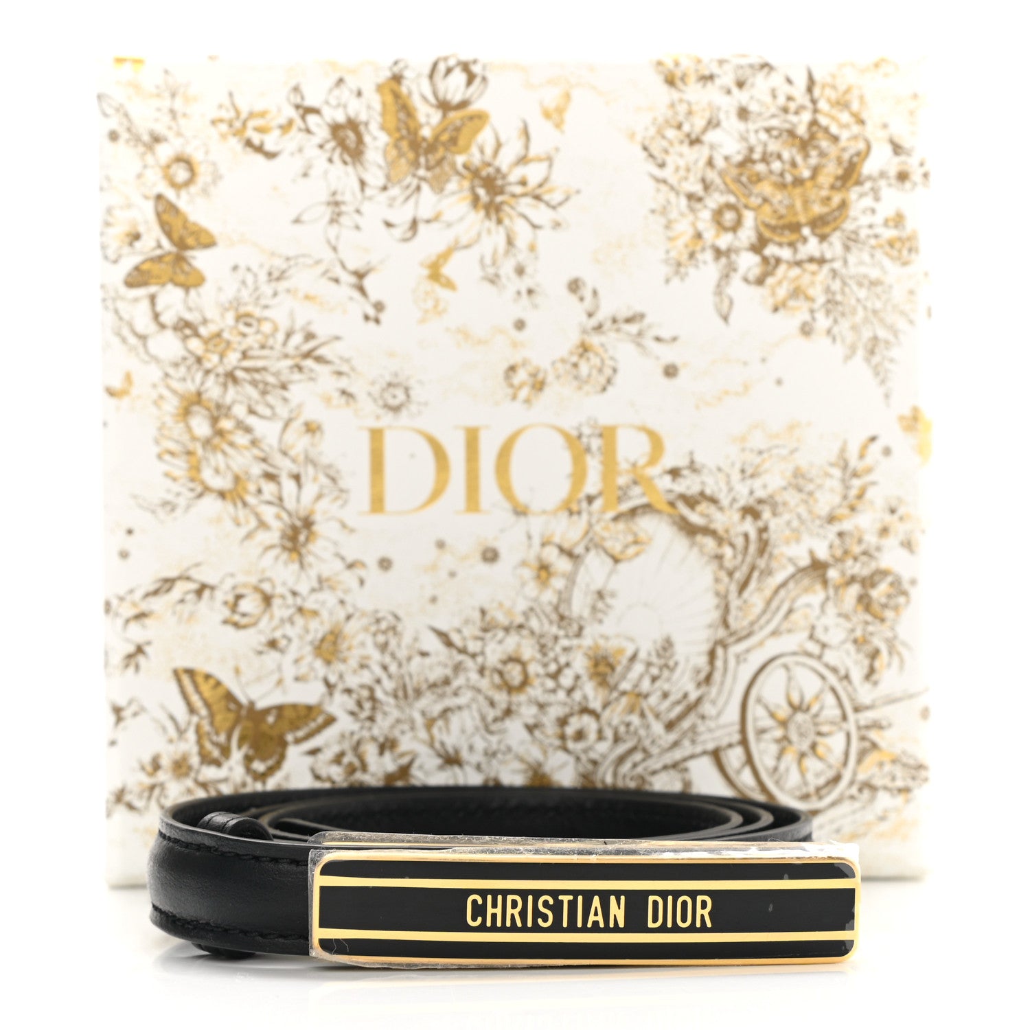 Christian Dior Calfskin Dior ID Belt 70 Black 5 of 5