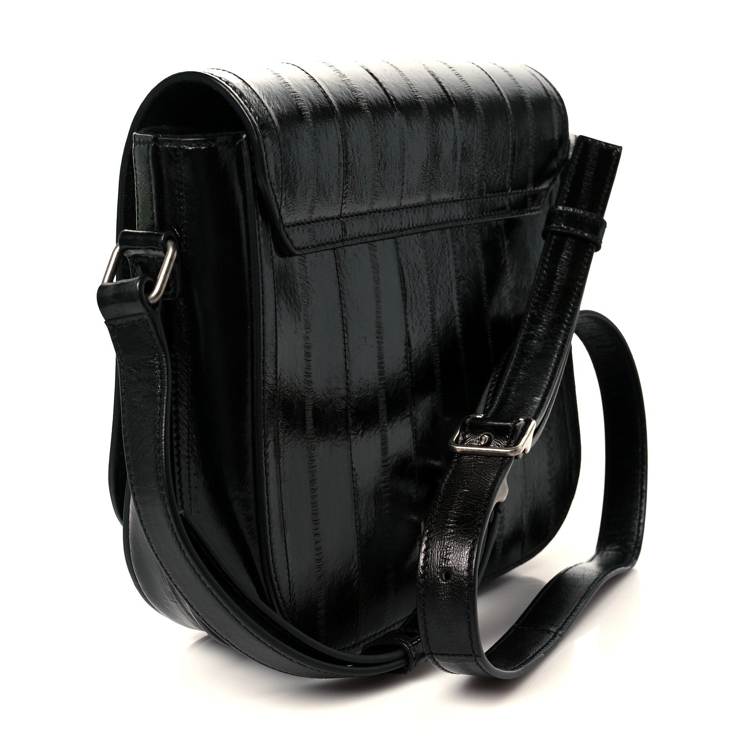 Saint Laurent Crinkled Matelasse Betty Messenger Black 3 of 12