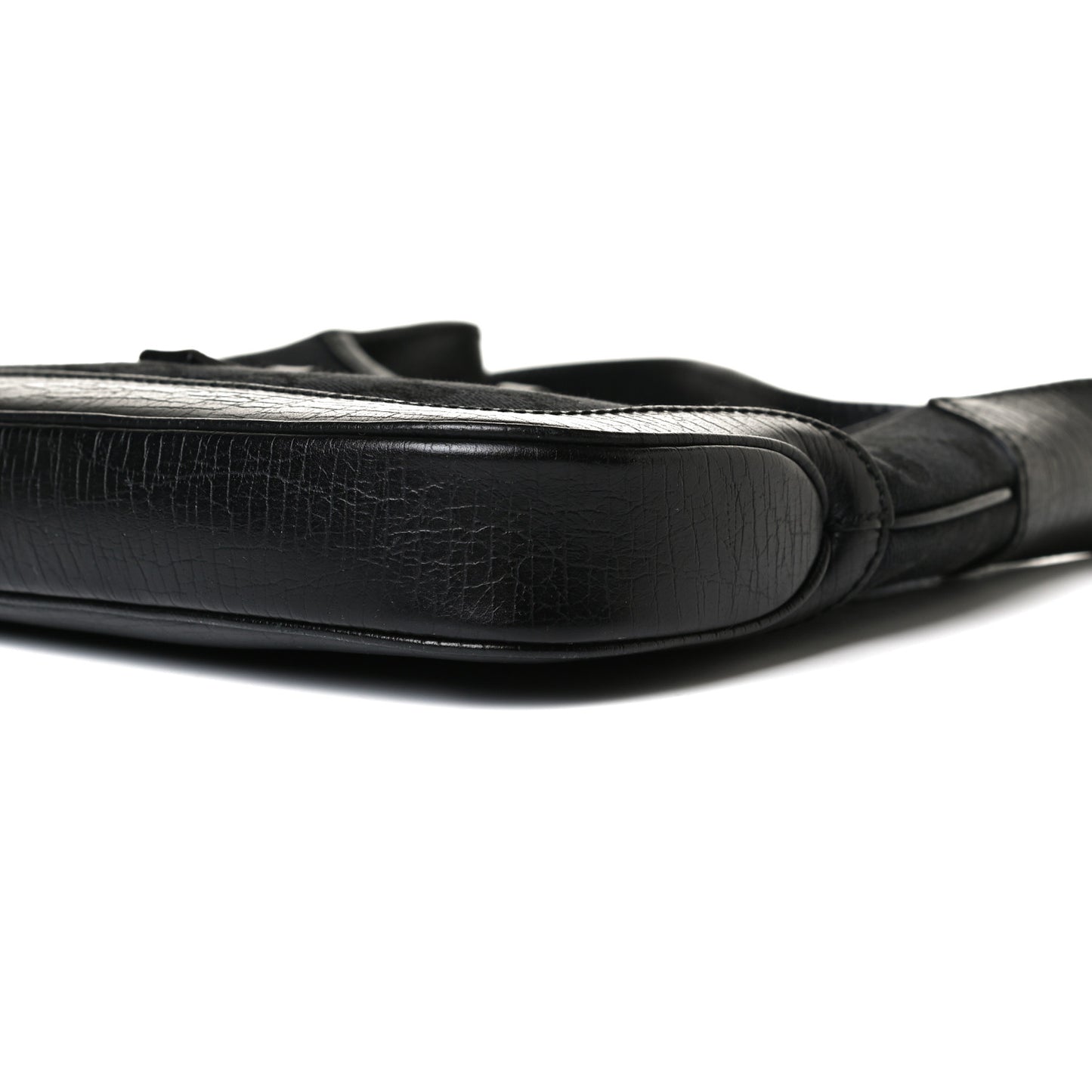 Denim Monogram Small Jackie O Hobo Black