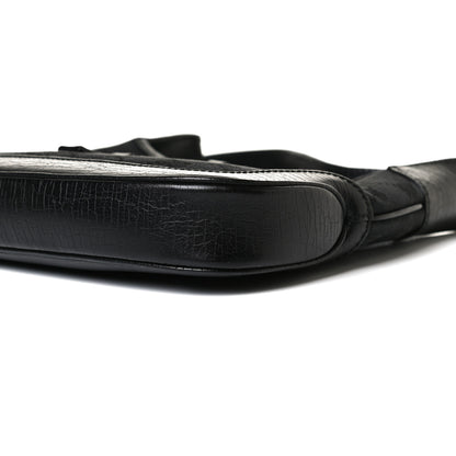 Gucci Denim Monogram Small Jackie O Hobo Black 9 of 17