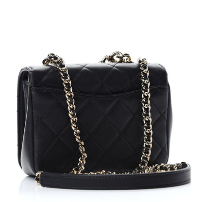 Chanel Lambskin Quilted Studded CC Flap Black 3 of 10