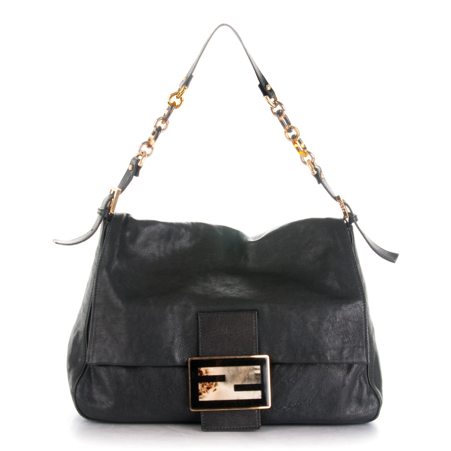 Calfskin Big Forever Mama Baguette Black