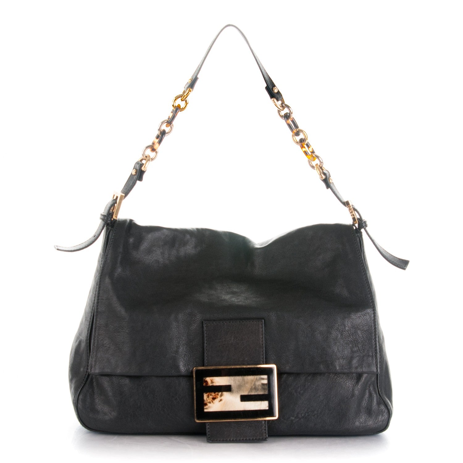 Fendi Calfskin Big Forever Mama Baguette Black 1 of 11