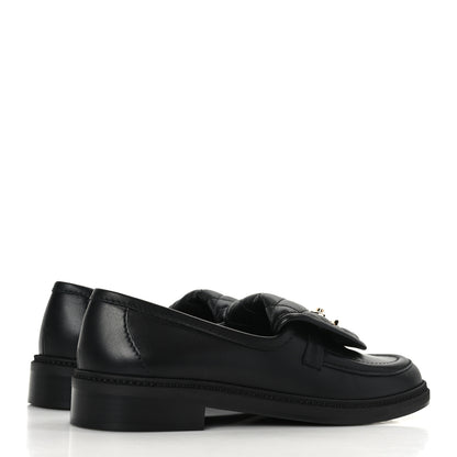 Chanel Lambskin Quilted CC Turnlock Loafers 38 Black 4 of 8