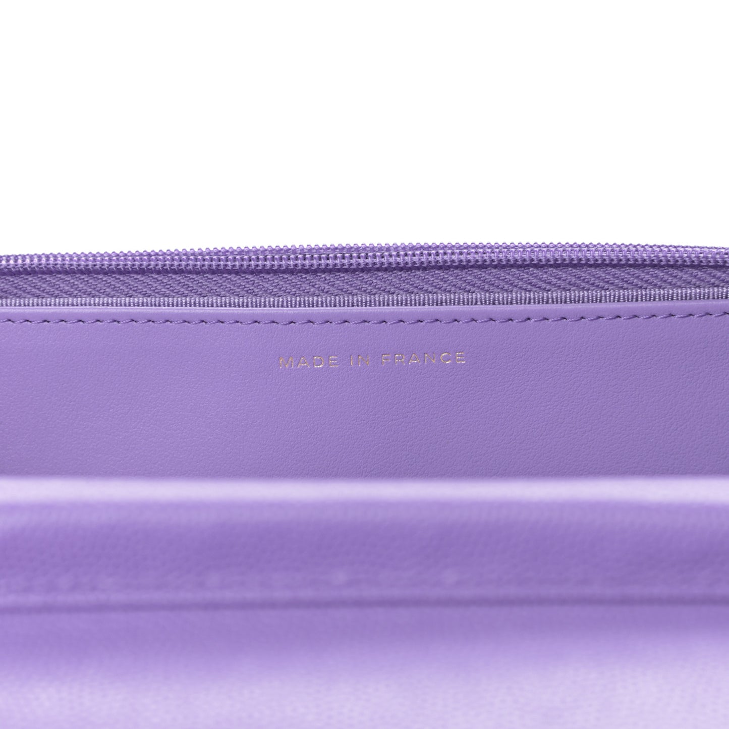 Caviar Quilted Wallet On Chain WOC Purple