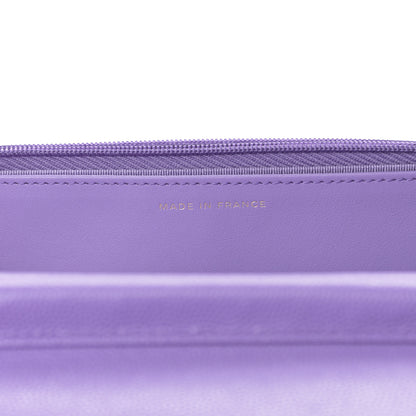 Chanel Caviar Quilted Wallet On Chain WOC Purple 7 of 14