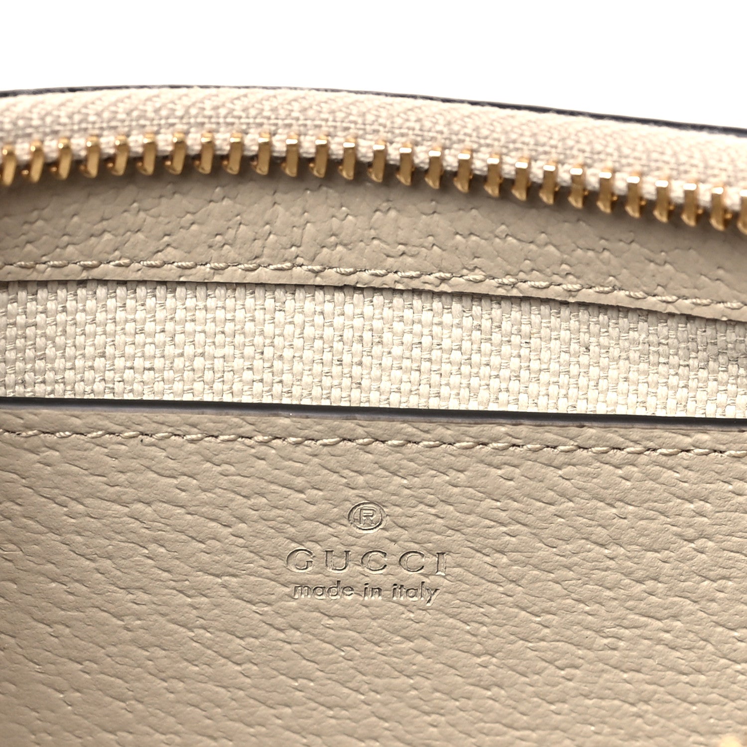 Gucci GG Supreme Monogram Textured Dollar Calfskin Web Mini Ophidia GG Handbag Beige Mystic White Oatmeal 5 of 10