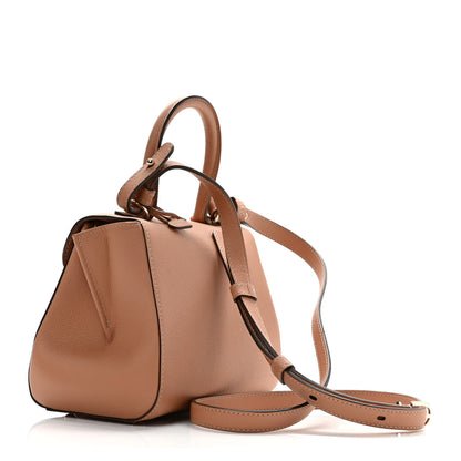 Delvaux Grained Calfskin Mini Brillant Satchel Nude 3 of 9