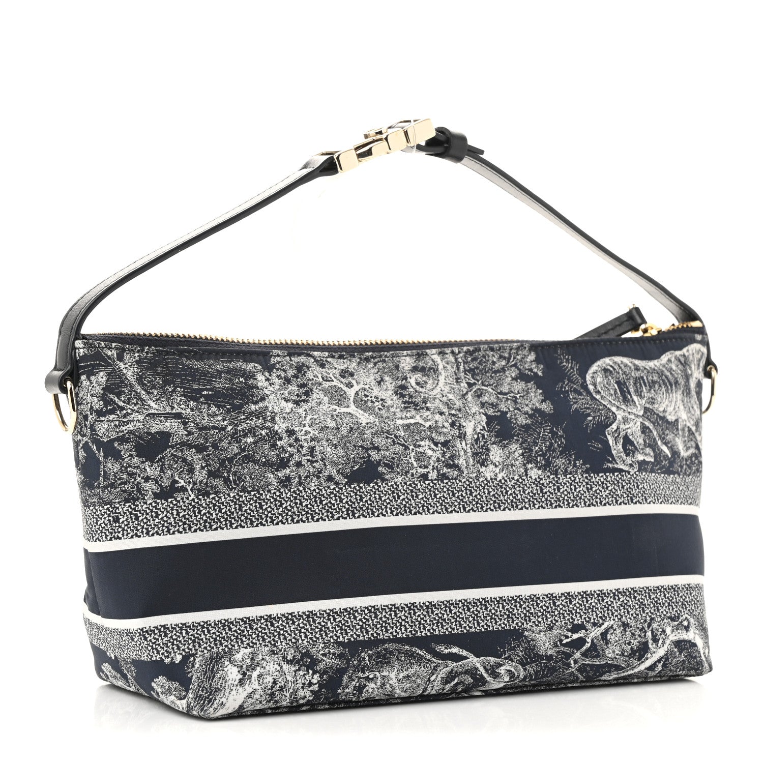 Christian Dior Technical Fabric Toile De Jouy DiorTravel Nomad Pouch Blue 3 of 11