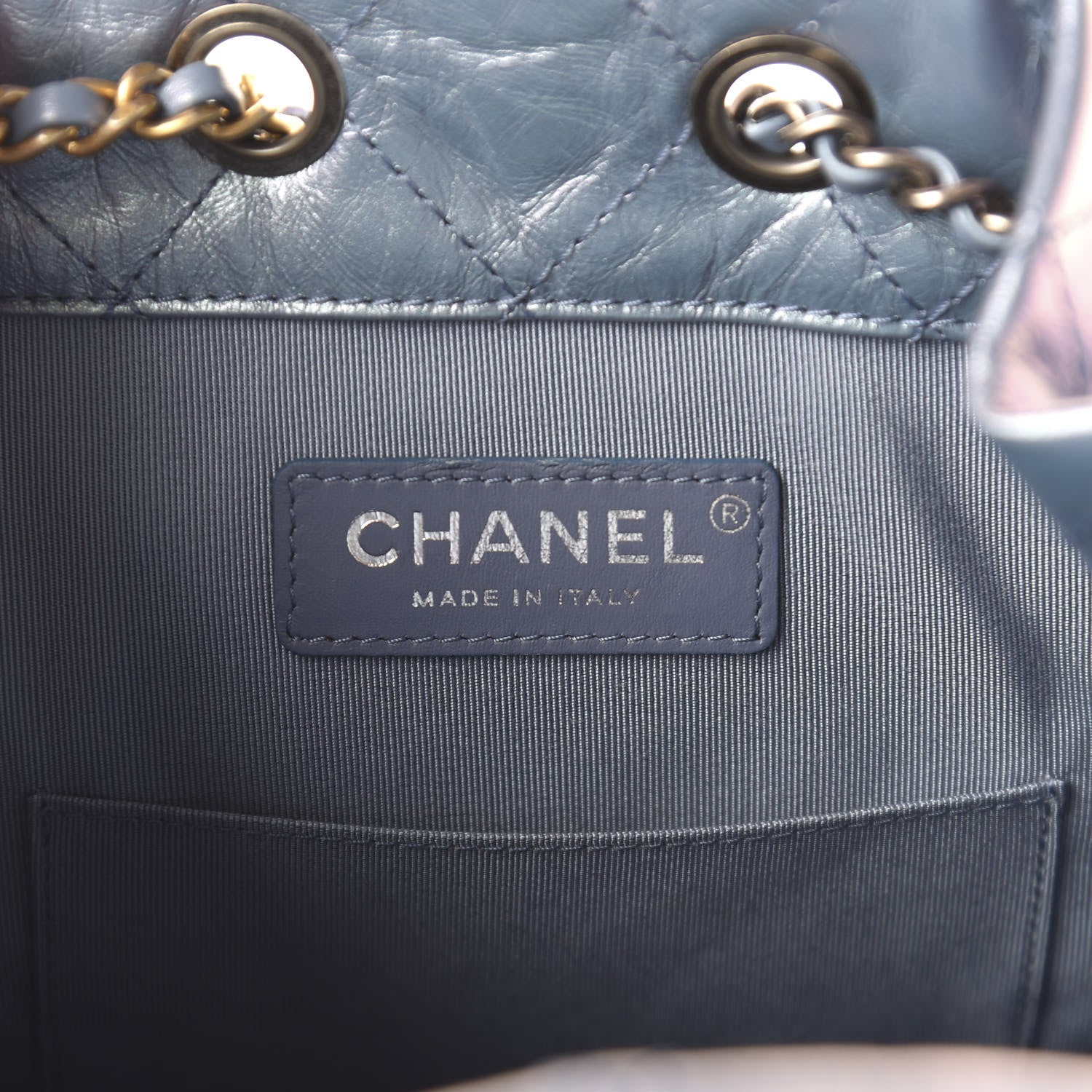 Chanel Iridescent Lambskin Calfskin Small Quilted Gabrielle Backpack Light Purple 7 of 10