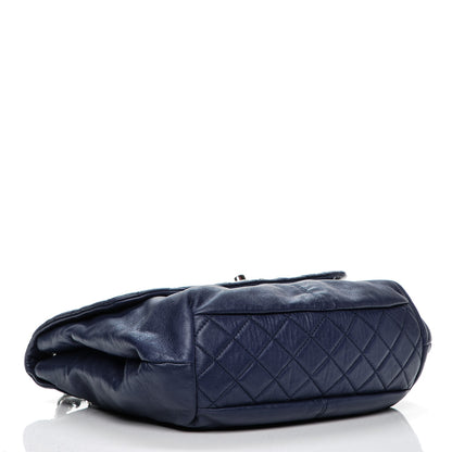 Chanel Calfskin Quilted Large Trianon Messenger Flap Blue 4 of 7