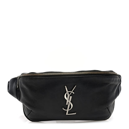 Saint Laurent Calfskin Monogram Belt Bag Black 1 of 11