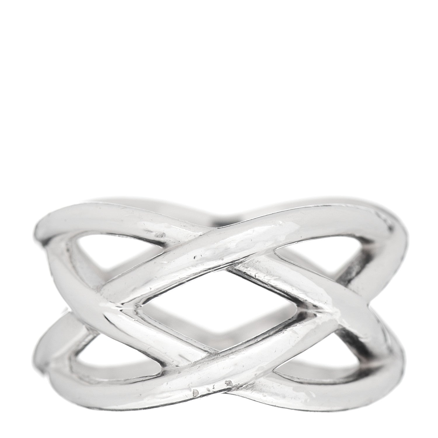 Tiffany Sterling Silver Celtic Knot Ring 55 7.25 1 of 4