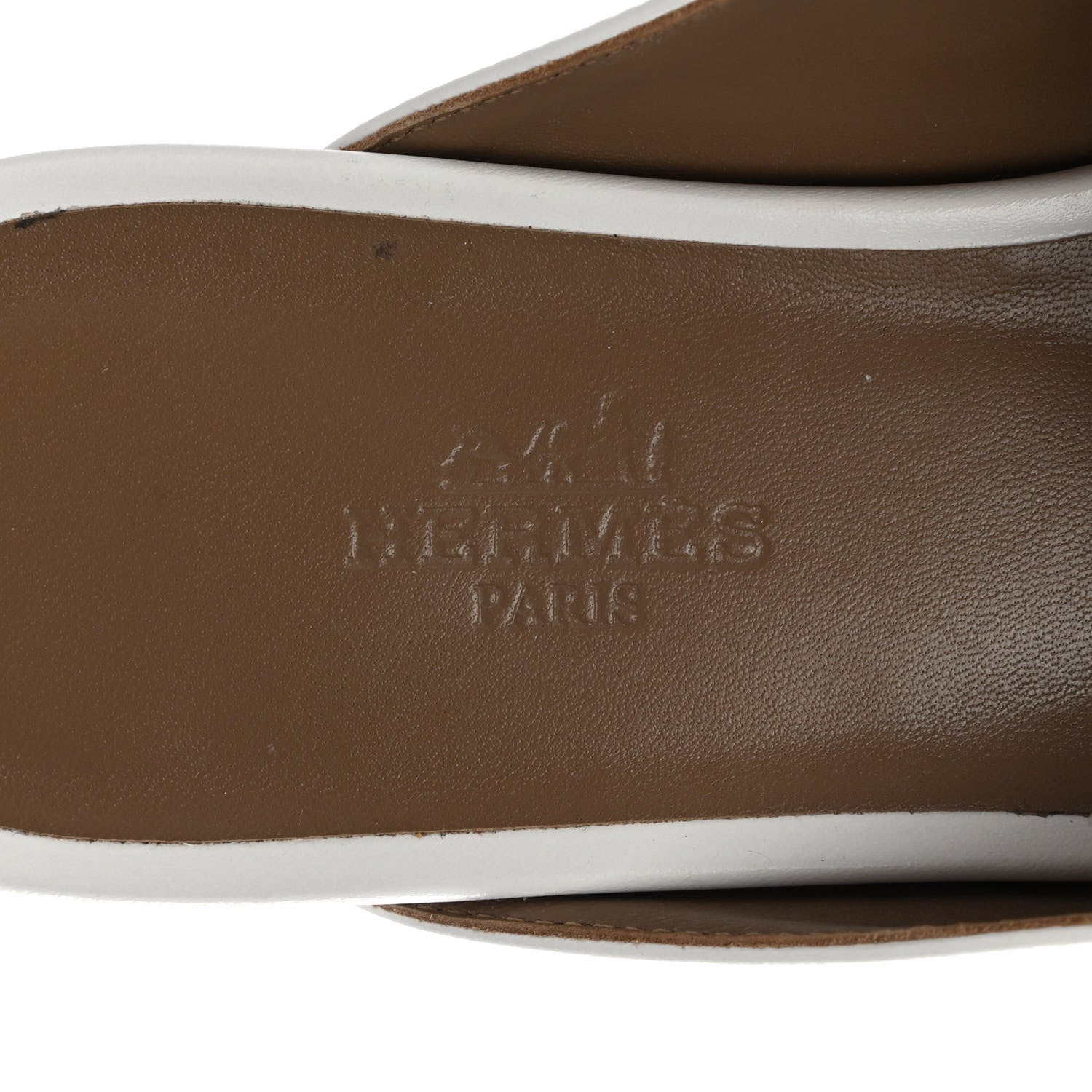 Hermes Calfskin Oz Mules 36 White 7 of 8