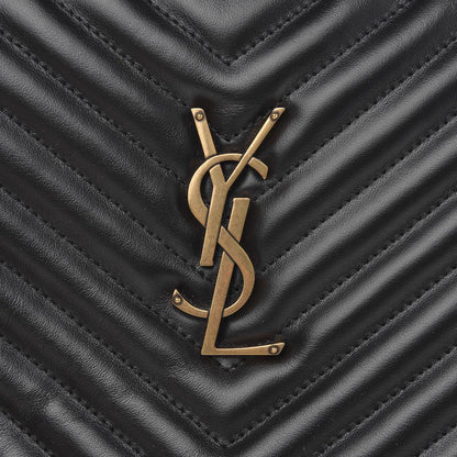 Saint Laurent Calfskin Matelasse Monogram Lou Camera Bag Black 9 of 9