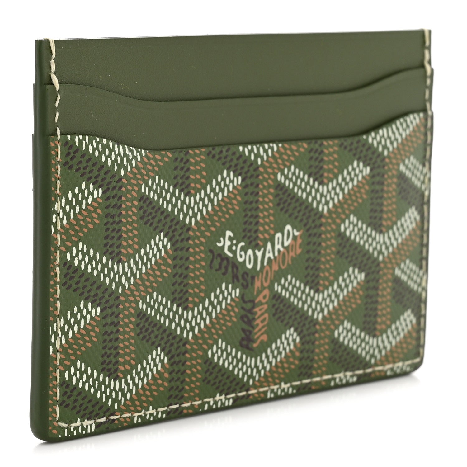 Goyard Goyardine Saint Sulpice Card Holder Khaki 3 of 6
