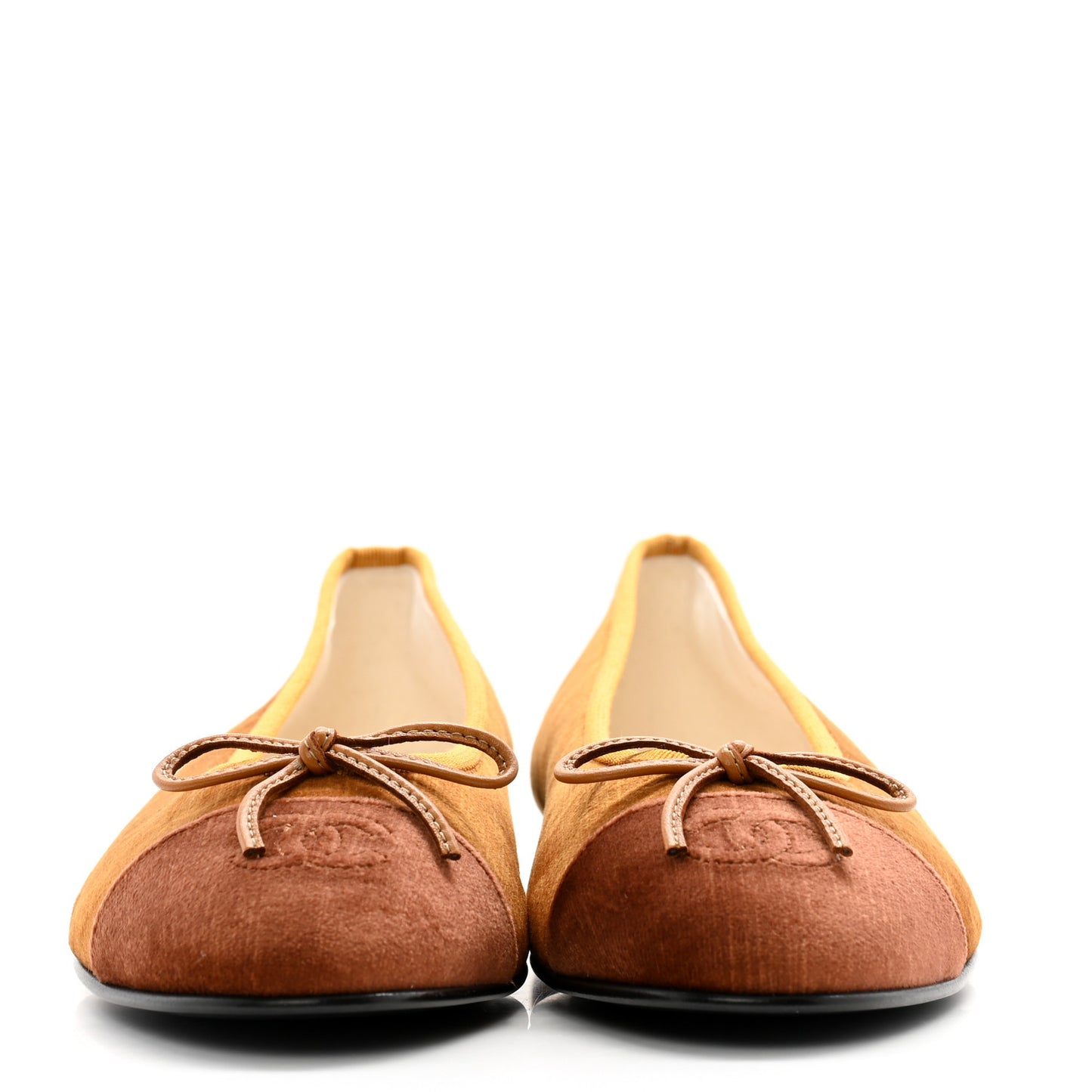 Velvet Cap Toe CC Ballerina Flats 38 Brown Light Brown