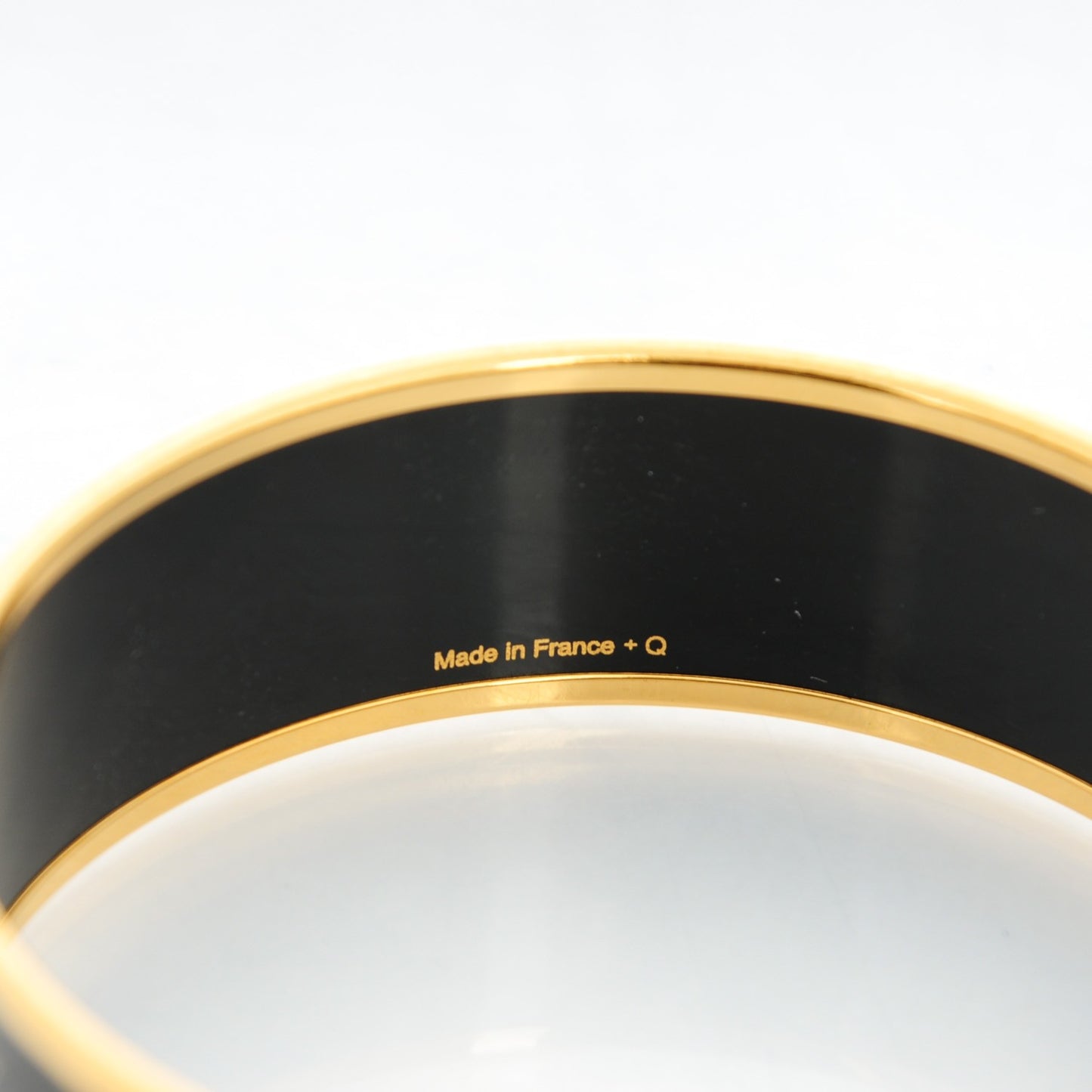 Enamel Printed Wide Grand Apparat Bracelet 65 Black