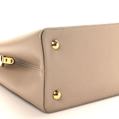 Louis Vuitton Taurillon Capucines MM Galet 8 of 9