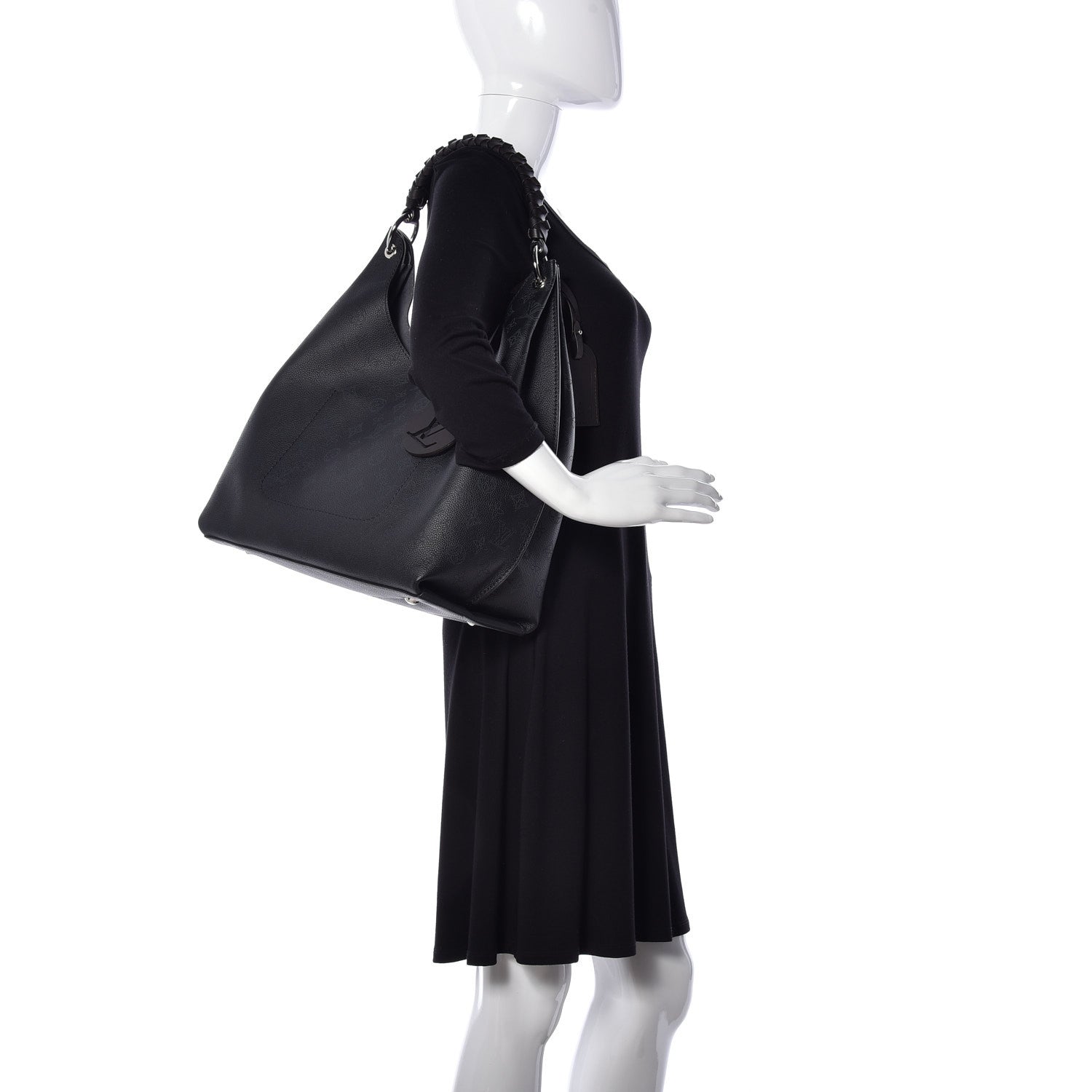 Louis Vuitton Mahina Carmel Hobo Black 2 of 10