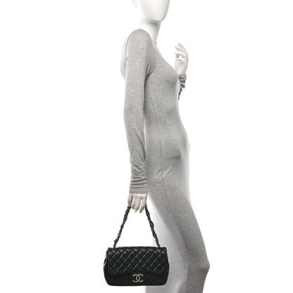 Chanel Lambskin Quilted Medium Westminster Pearl Flap Black 2 of 10