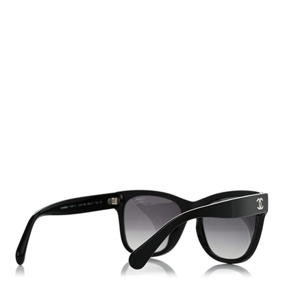 Chanel Acetate Polarized Square CC Sunglasses 5380-A Black 4 of 8