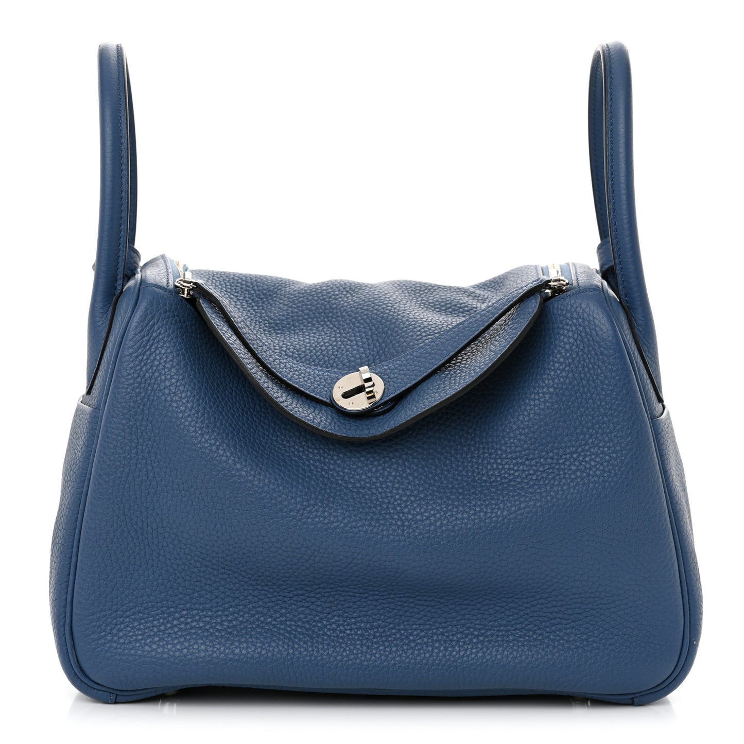 Taurillon Clemence Lindy 30 Bleu Agate Gris Mouette