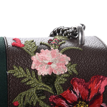 Gucci Calfskin Web Floral Embroidered Medium Dionysus Shoulder Bag New Acero 11 of 12
