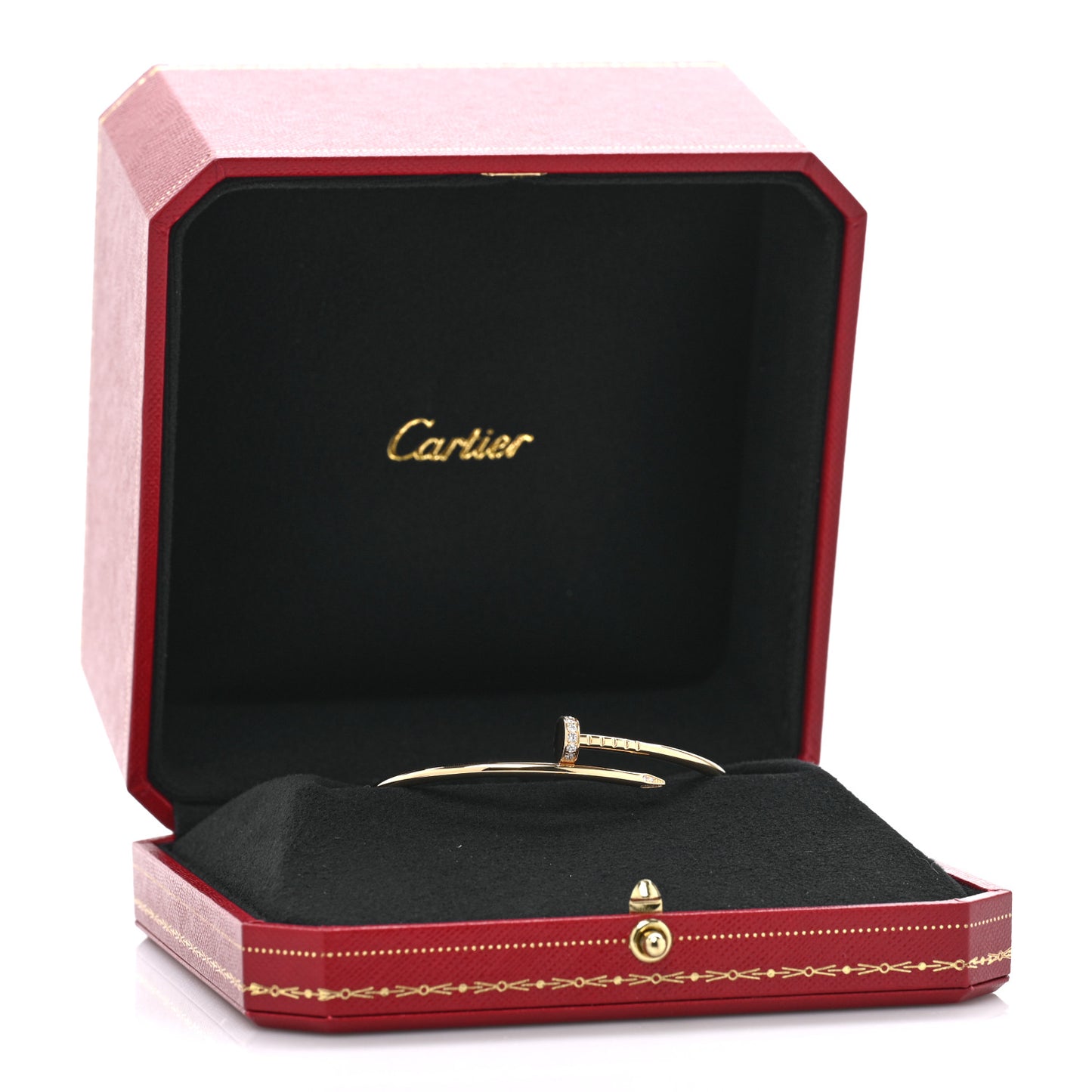 18K Yellow Gold Diamond Small Juste Un Clou Bracelet 16