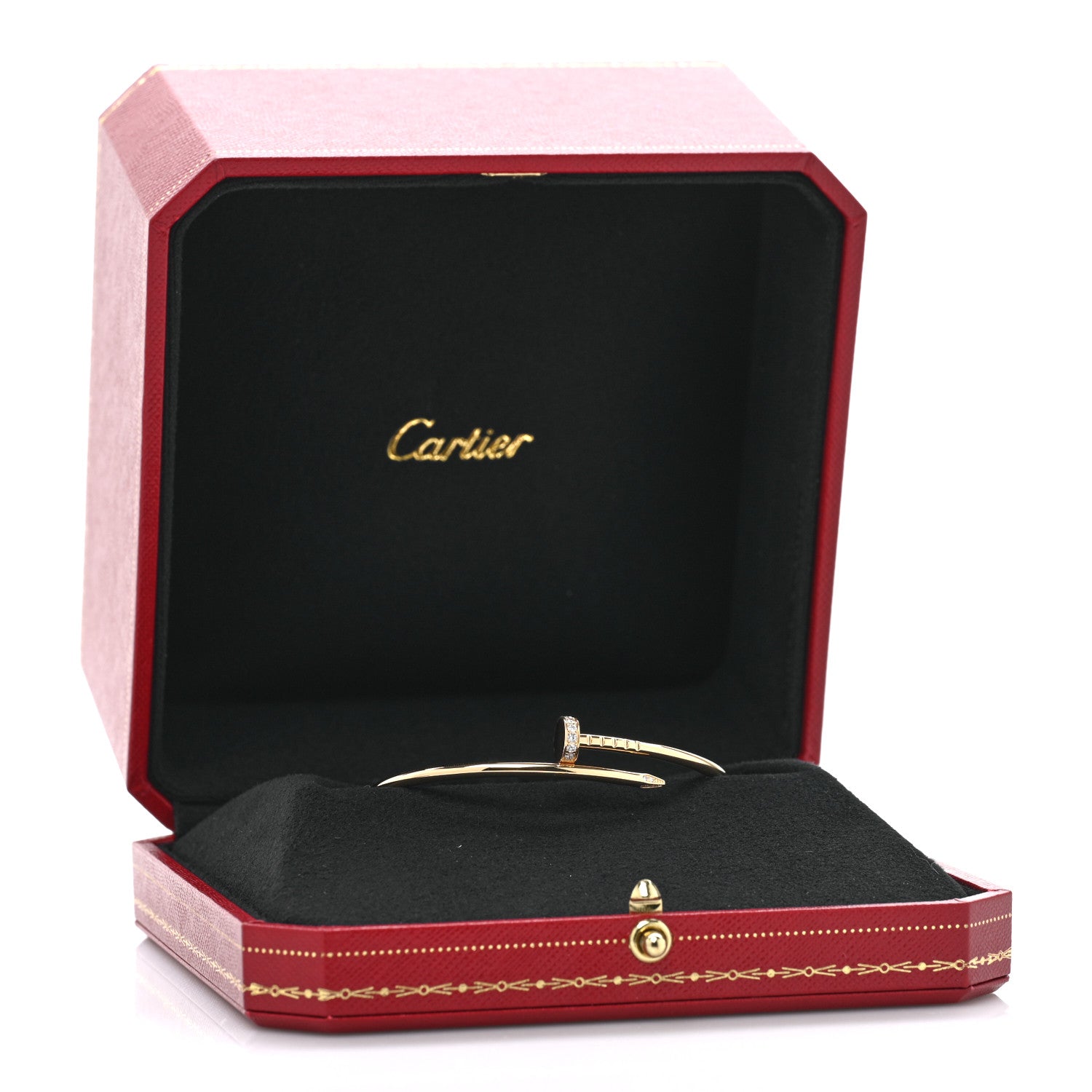 Cartier 18K Yellow Gold Diamond Small Juste Un Clou Bracelet 16 5 of 5