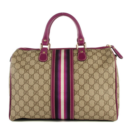 Gucci GG Plus Monogram Web Medium Joy Boston Purple 1 of 8