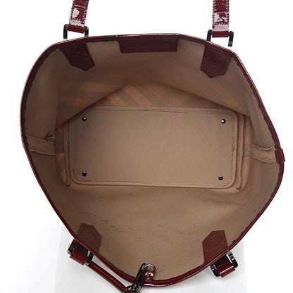 Burberry Supernova Check Small Nickie Tote Berry Red 6 of 15