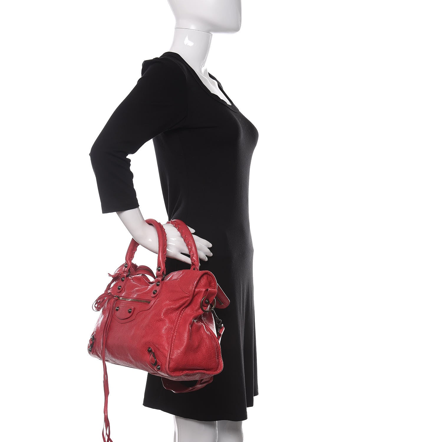 Balenciaga Agneau Classic Hardware City Rose Thulian 2 of 11