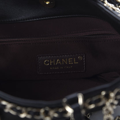 Chanel Lambskin Large Shopping Chain Tote Black 8 of 10