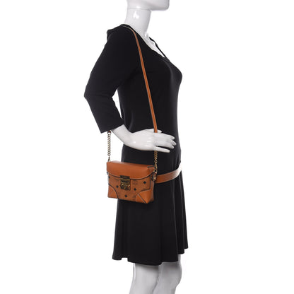 MCM Visetos Soft Berlin Convertible Belt Bag Cognac 2 of 10