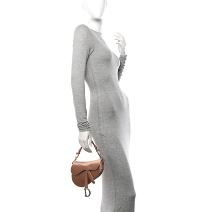 Christian Dior Satin Crystal Mini Saddle Bag Powder Beige 3 of 21