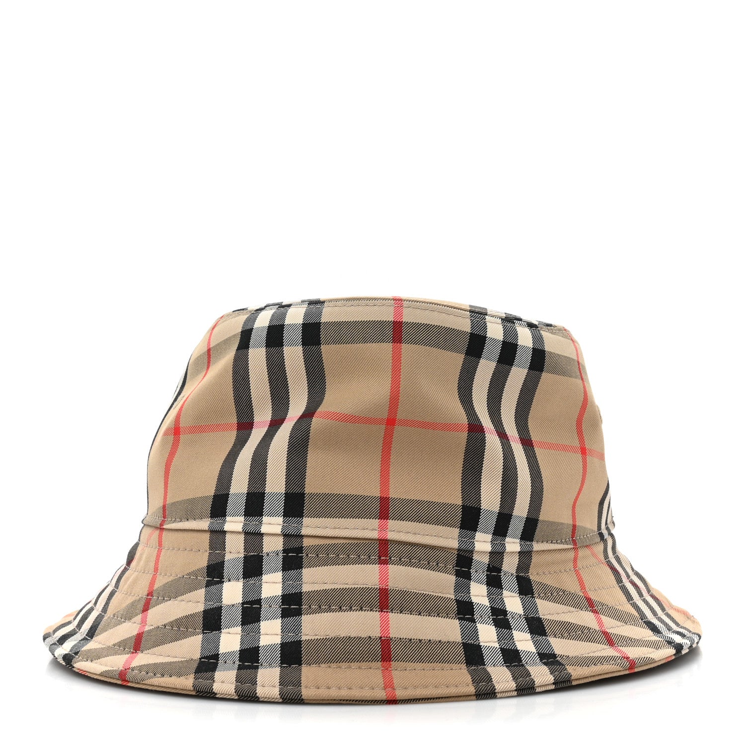Burberry Technical Cotton Vintage Check Bucket Hat M Archive Beige 4 of 7