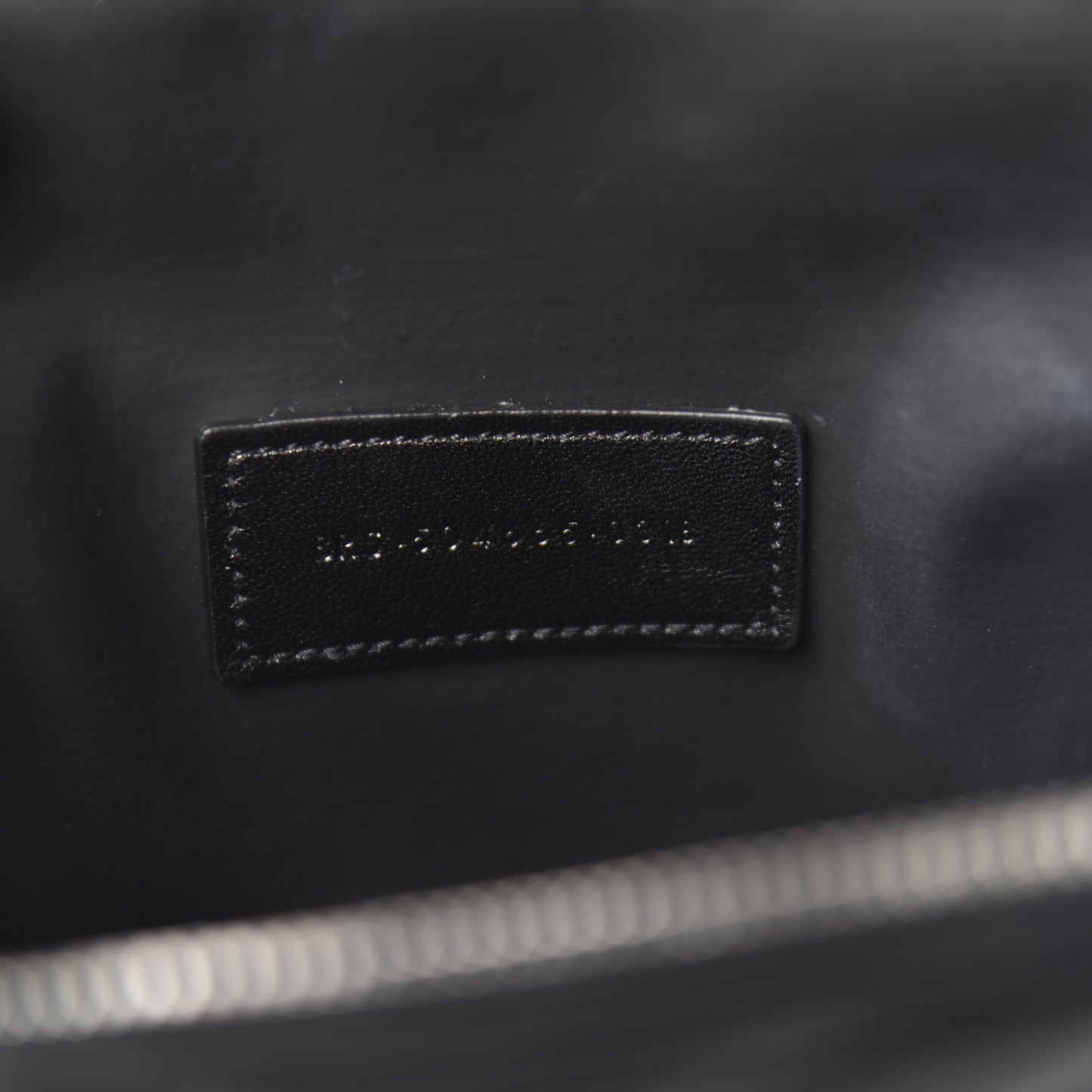 Lambskin Matelasse Cosmetic Case Black