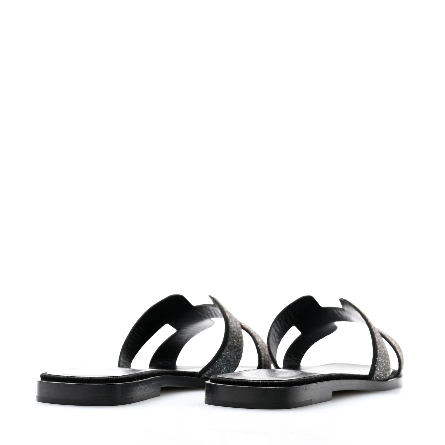 Velvet Goatskin Crystal Beads Oran Sandals 37 Gris Argente