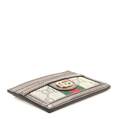 Gucci GG Supreme Monogram Ophidia Card Holder Brown 4 of 7
